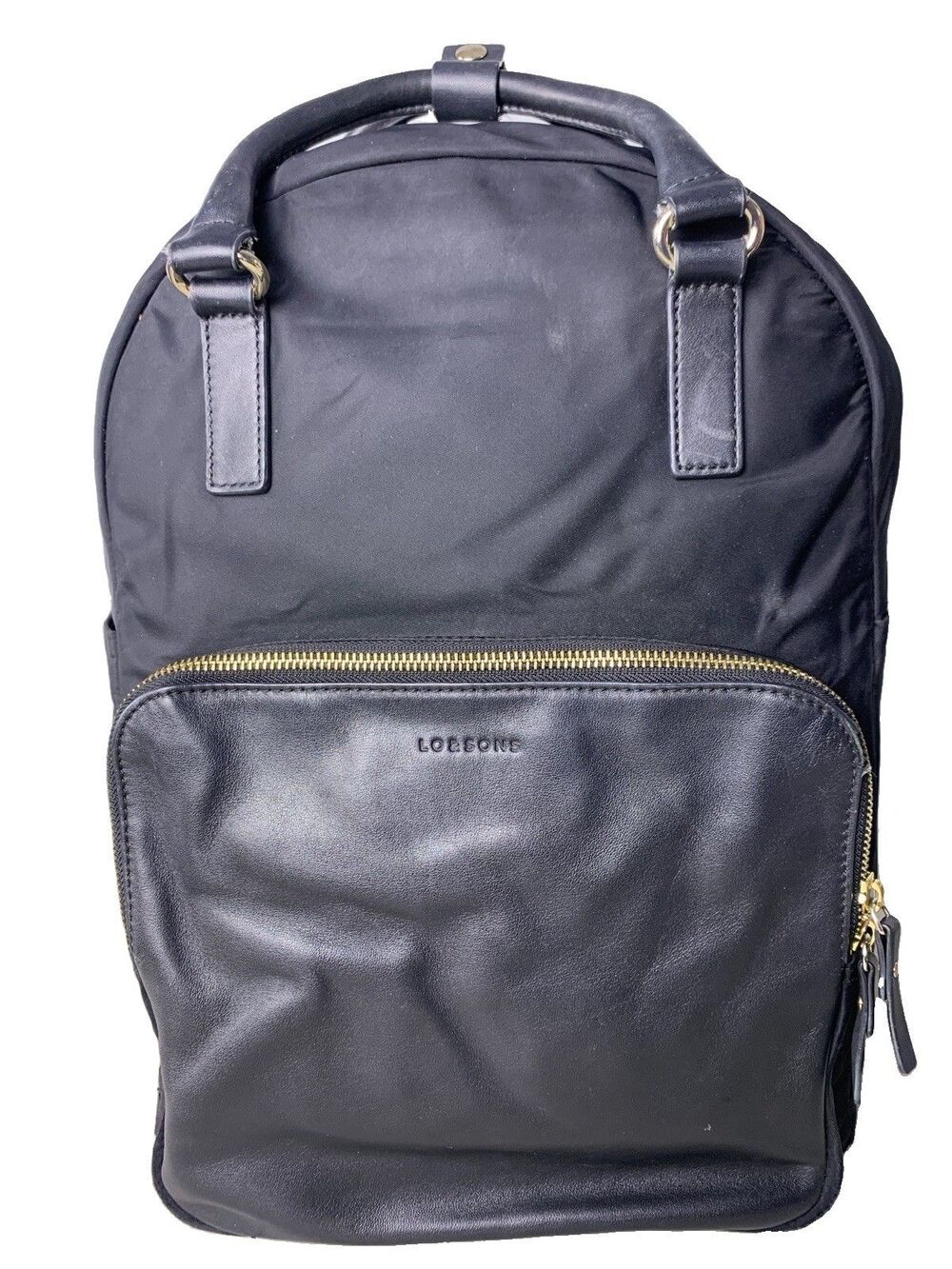Lo & Sons Rowledge Original Convertible Backpack Tote Travel Bag Black